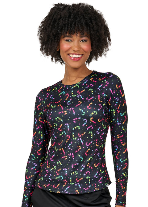 Bella Brushed Knit Printed Tee 1155