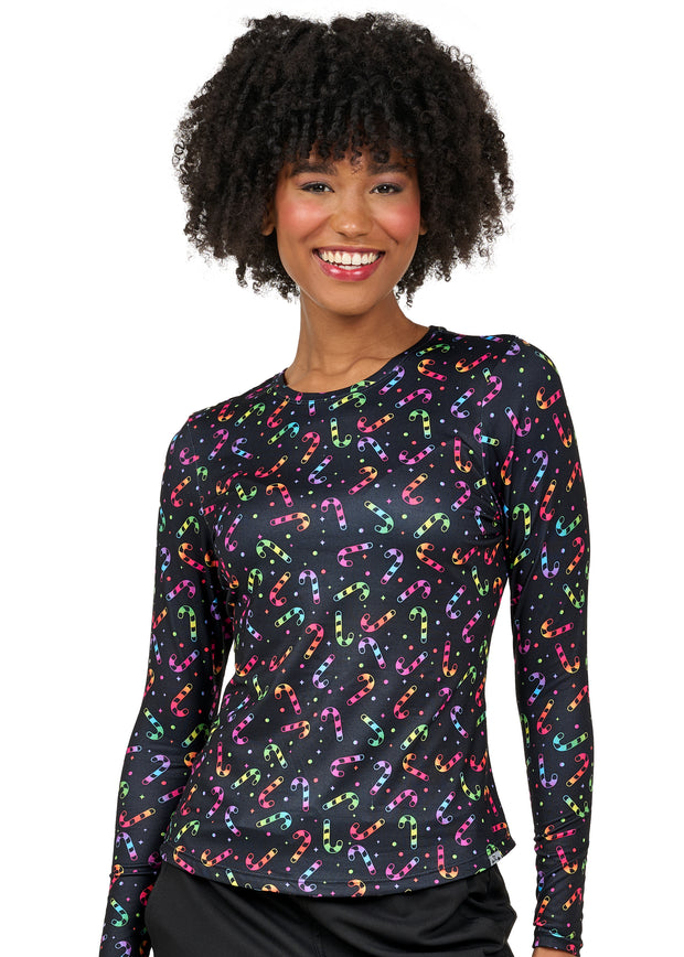 Bella Brushed Knit Printed Tee 1155