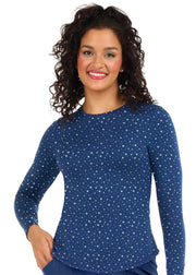 Bella Brushed Knit Printed Tee 1155