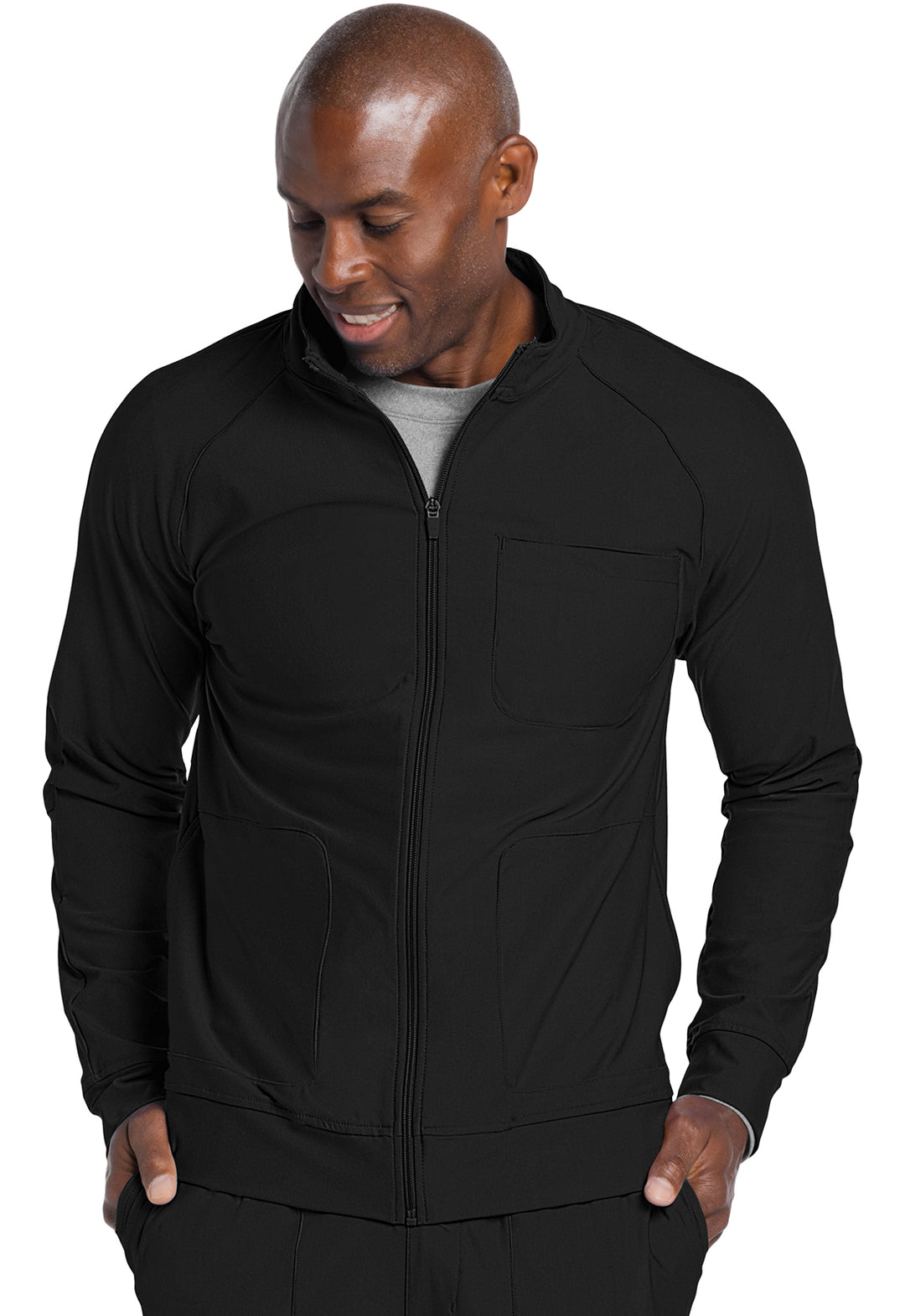 CHEROKEE FORM Men's Zip Front Jacket Tops CK333 – ScrubHaven