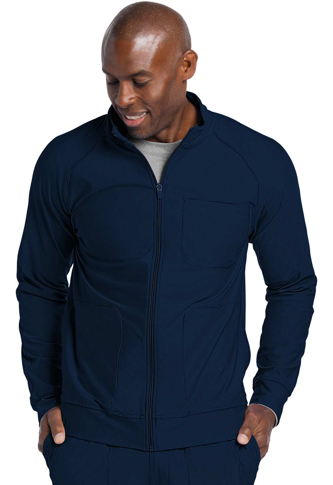 CHEROKEE FORM Men's Zip Front Jacket Tops CK333 – ScrubHaven